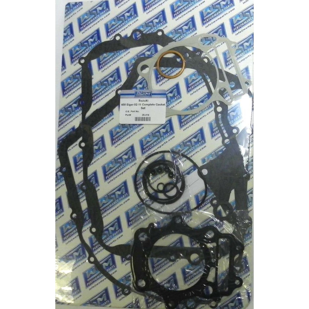 WSM Complete Gasket Kit For Suzuki 400 Eiger / King Quad 02-22 25-416