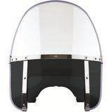 National Cycle Clear Beaded Heavy Duty Windshield, Black With Mount Kit, Straight Forks