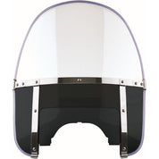 National Cycle Clear Beaded Heavy Duty Windshield, Black With Black Mount Kit, Straight Forks