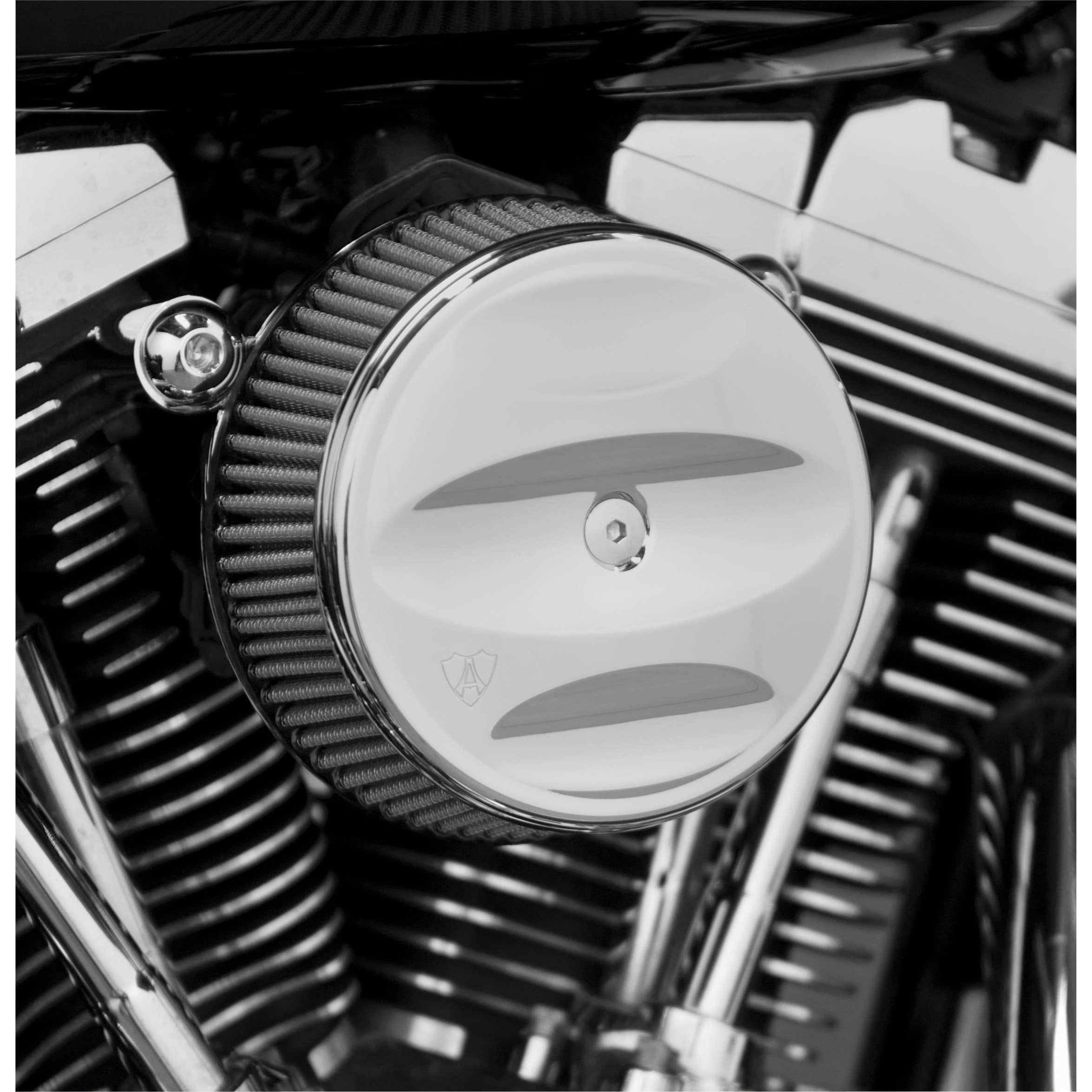 Arlen Ness Scalloped Chrome Billet Stage 1 Air Cleaner Outer Cover Big Sucker