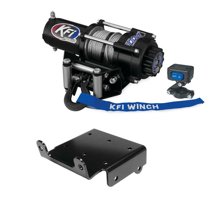 Winch Kit 2500 lb For Kymco MXU 375/450i 2009-2015 (Steel Cable)