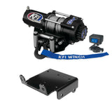 Kit de cabrestante de 2500 lb para Yamaha Big Bear 400 4x4 2007-2012 (cable de acero)