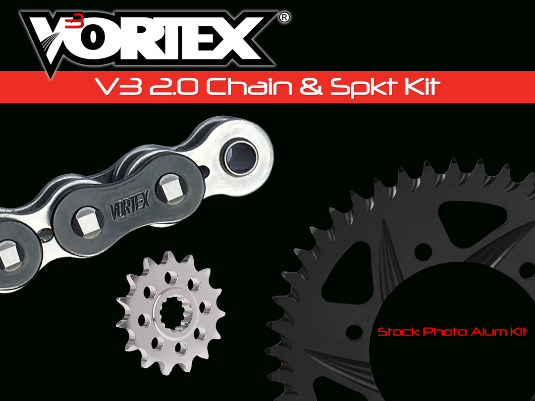 Vortex Black GFRA 520RX3-108 Chain and Sprocket Kit 15-43 Tooth - CK2246