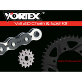 Kit de cadena y piñón Vortex Black GFRA 520RX3-108 de 15 a 44 dientes - CK5144