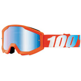 100% Gen1 Strata Jr. Goggles Orange with Blue Mirror Lens - 50510-006-02
