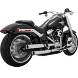 Escape deslizante Vance & Hines Eliminator 300 de 3 pulgadas, cromado satinado, con Fuelpak FP4