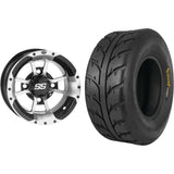 Set of 2 Mounted Wheel and Tire Kit Wheel: 9x8 3+5 4/110 Tire: 20x11-9 4 Ply