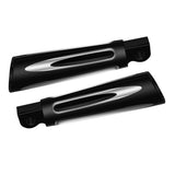 Arlen Ness Black Deep Cut Billet Male Mount Footpegs for Harley Models New