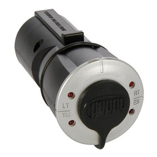 Hopkins 47525 Trailer Adapter 7 Way Blade To6 Way Round W/circuit Tester