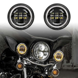 Luces de cruce XK Glow de 4,5" negras - XK042011-B