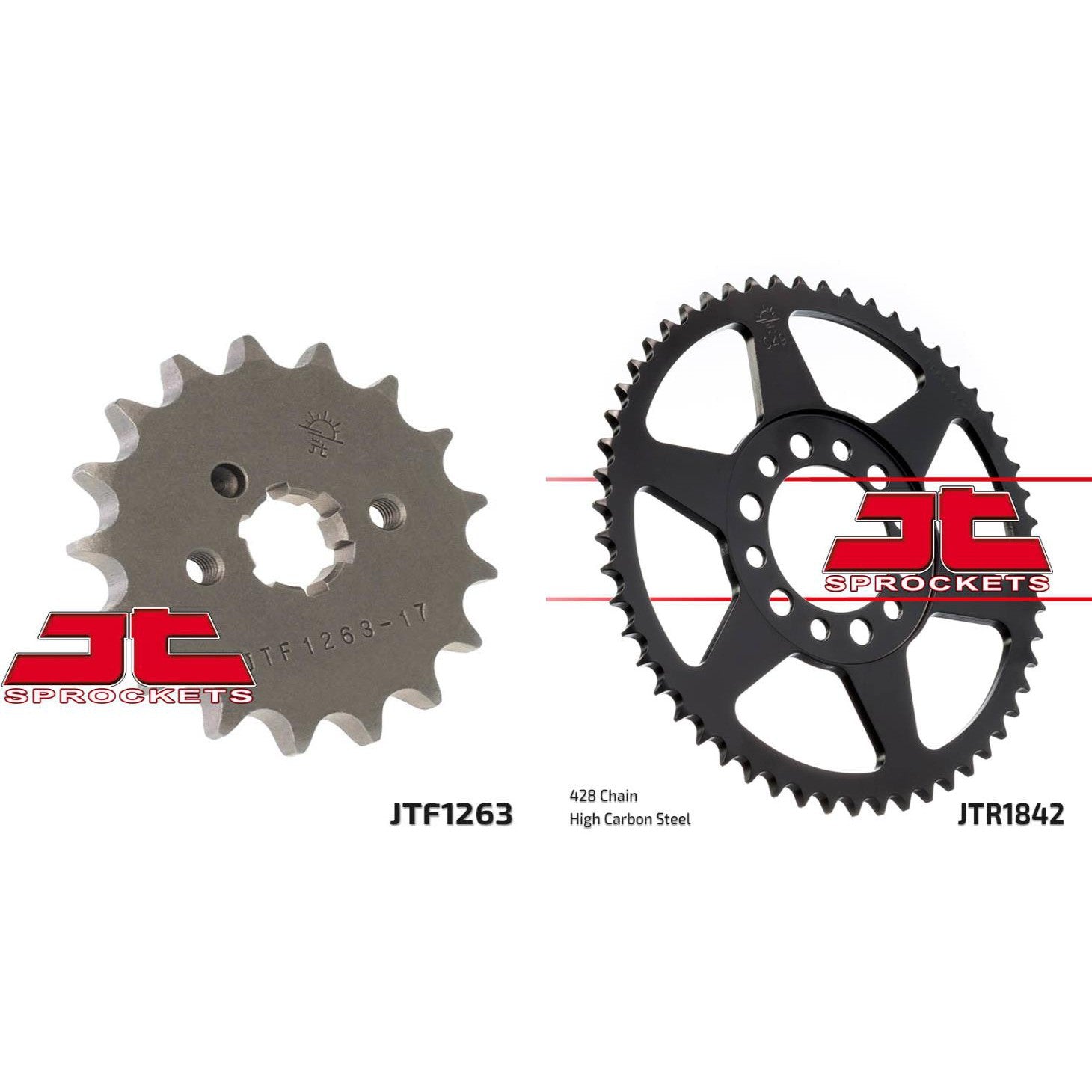 Front & Rear Sprocket Kit for YAMAHA DT175 E,F,G,H-USA 77-81 JT Sprockets
