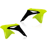 Acerbis Flo-Yellow/Black Radiator Shrouds for Suzuki - 2113865137