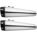 Freedom Combat Slip-Ons 4.5" Chrome W/Black Tip Indian IN00056