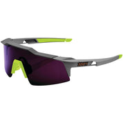 100% Speedcraft SL Sunglasses Soft Tact Midnight Mauve with Purple lens - 61002-053-78