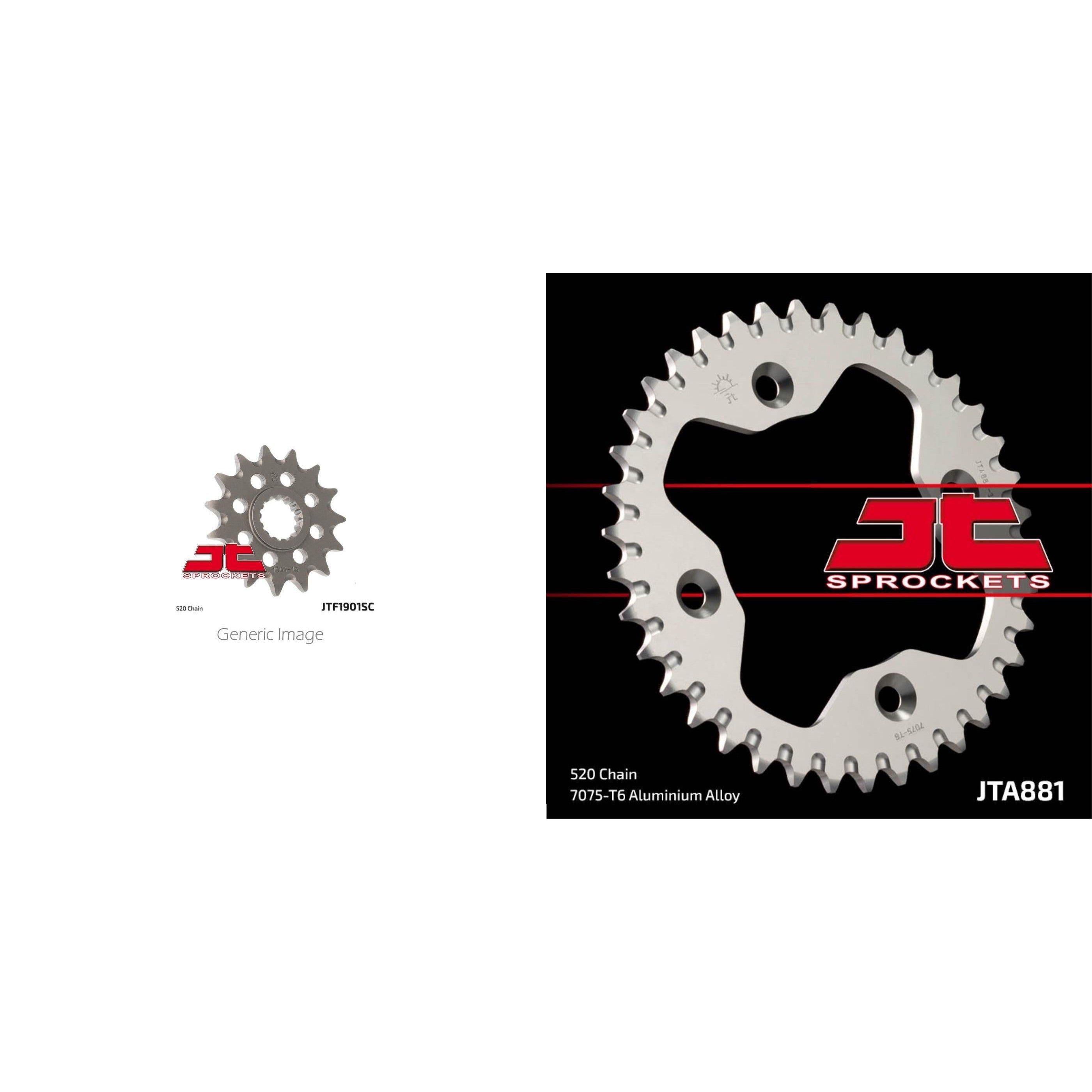 Front Steel Sprocket & Aluminum Rear Sprocket Kit ATV/UTV for KTM 450 SX 09-12