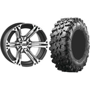 Set of 2 Mounted Wheel and Tire Kit Wheel: 14x8 5+3 4/156 Tire: 30x10-14 8 Ply