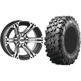 Set of 2 Mounted Wheel and Tire Kit Wheel: 14x8 5+3 4/156 Tire: 30x10-14 8 Ply