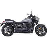 Freedom Performance American Outlaw 2 into 1 High System Exhaust Black With Black Tip MS00052