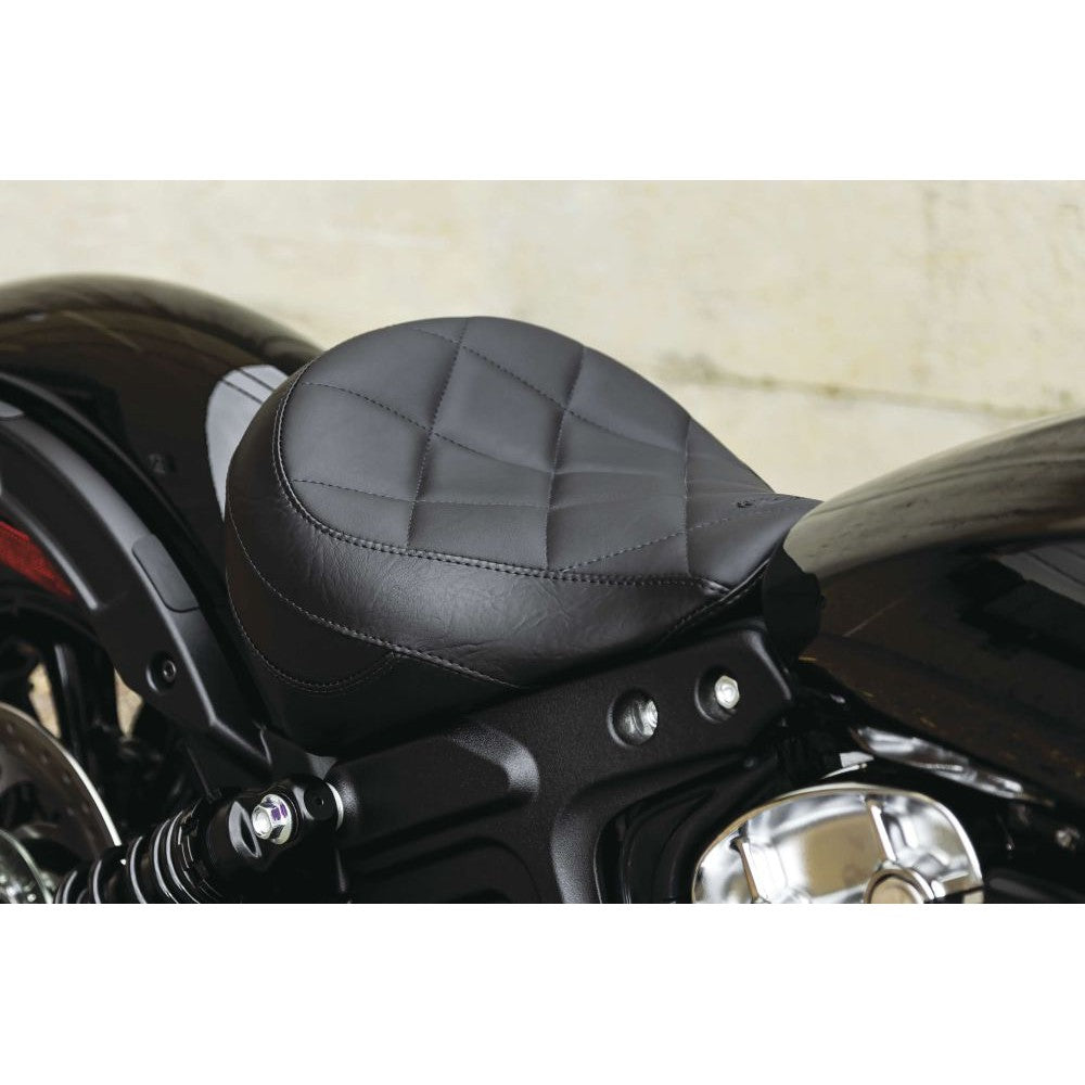 Mustang 11" Black Studded Rear Passenger Pillion Seat 79259