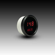 Intellitronix Voltmeter in Black Bezel - Red