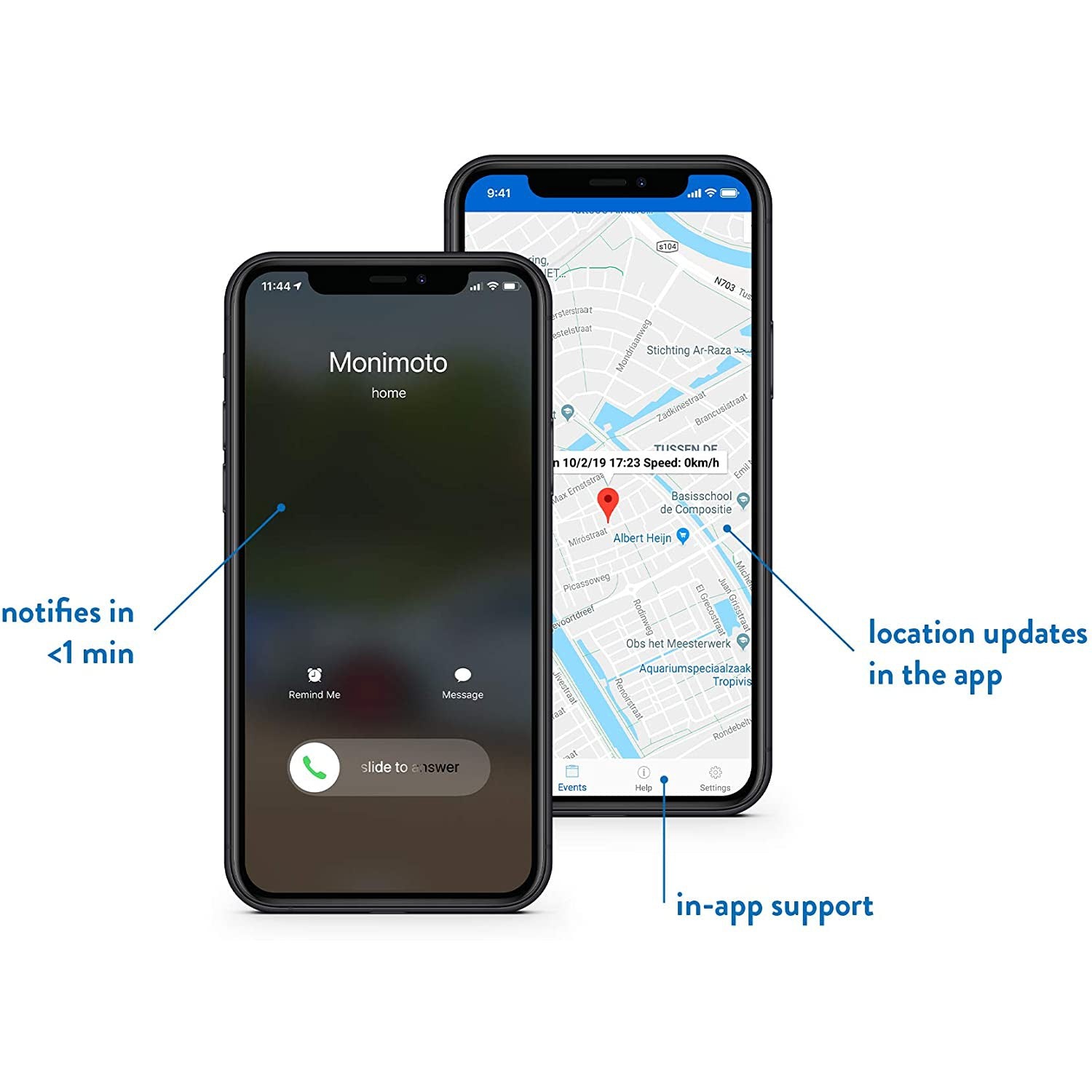 MoniMoto Portable GPS Tracker For Cars, Motorcycles, Scooters ATVs, UTV's, Snowmobiles - DIY Installation, No Wiring Required