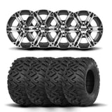 Llantas ITP SS212 de 12" mecanizadas negras y neumáticos Terracross R/T XD [26x11-12]
