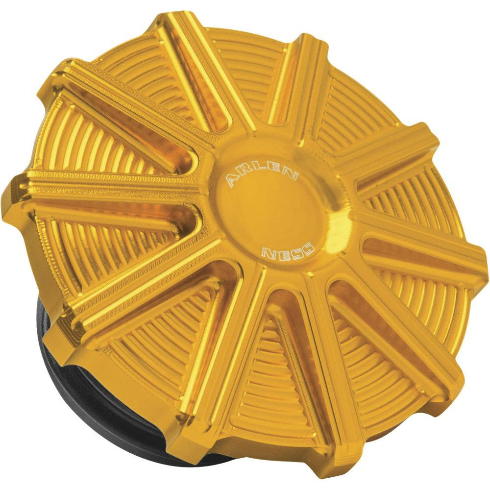Arlen Ness 10-Gauge Gold Vented Gas Cap 701-004