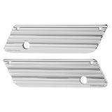 Arlen Ness Chrome 10 Gauge Saddlebag Latch Hinge Covers for Harley 93-13 New
