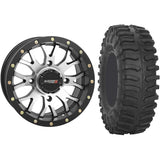 Set of 2 Mounted Wheel and Tire Kit Wheel: 14x7 5+2 4/137 Tire: 30x10-14 8 Ply
