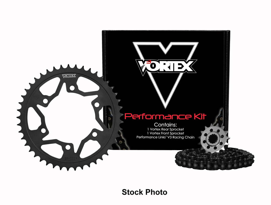 Vortex Black WSS 530SX3-116 Chain and Sprocket Kit 17-45 Tooth - CK6145