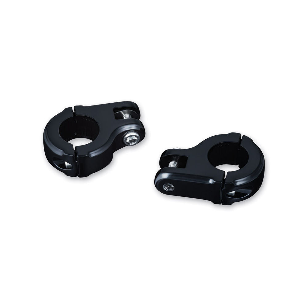 Kuryakyn Gloss Black Brute Highway Male Clevis No Peg Cruise 1.25" Mount Harley