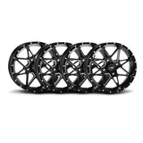 Juego de cuatro ruedas ITP Tornado negro mate 15x7 4/115 5+2