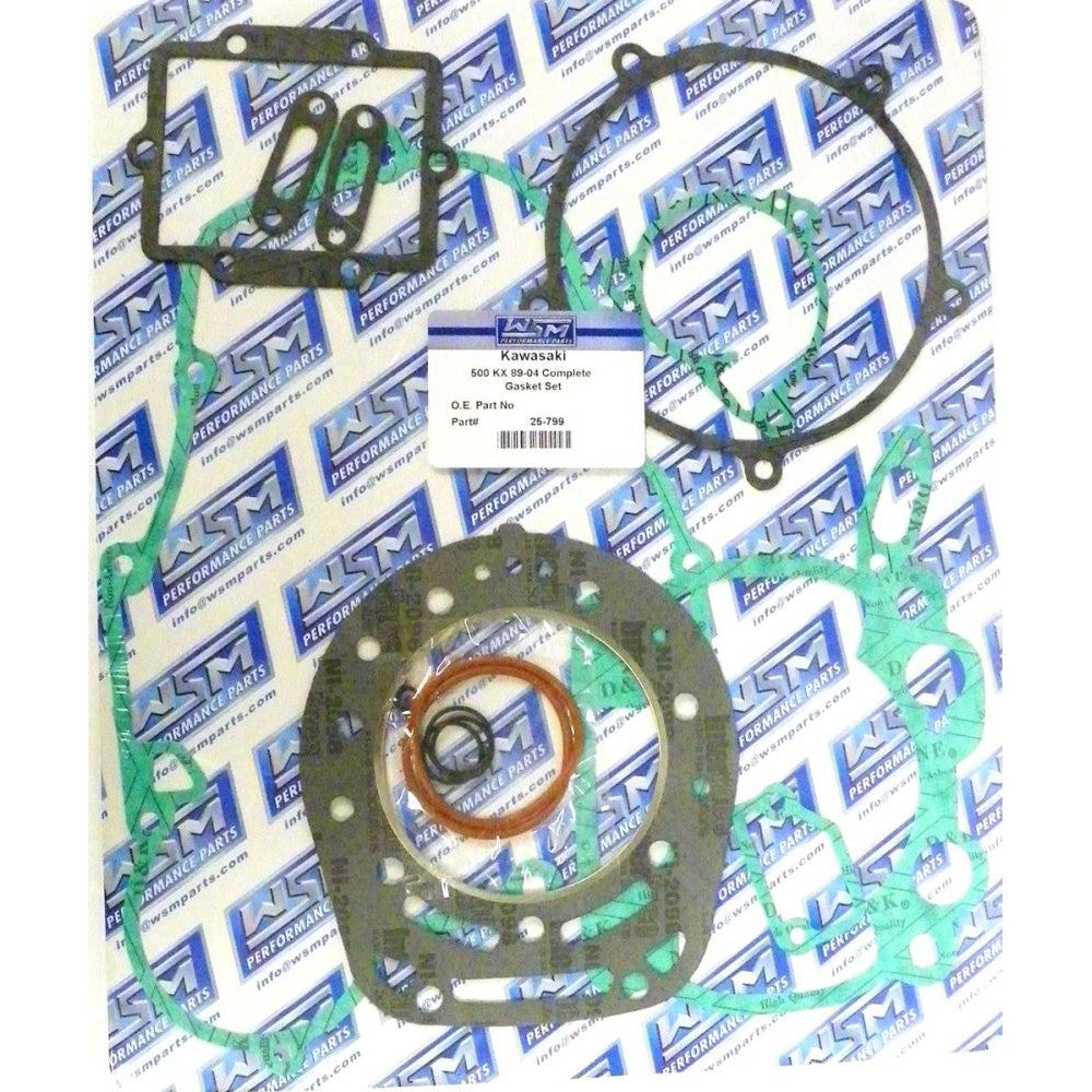 WSM Complete Gasket Kit For Kawasaki 500 KX 89-04 25-799