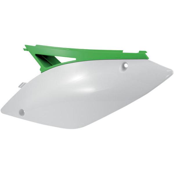 Acerbis White/Green Side Number Plate for Kawasaki - 2141731050