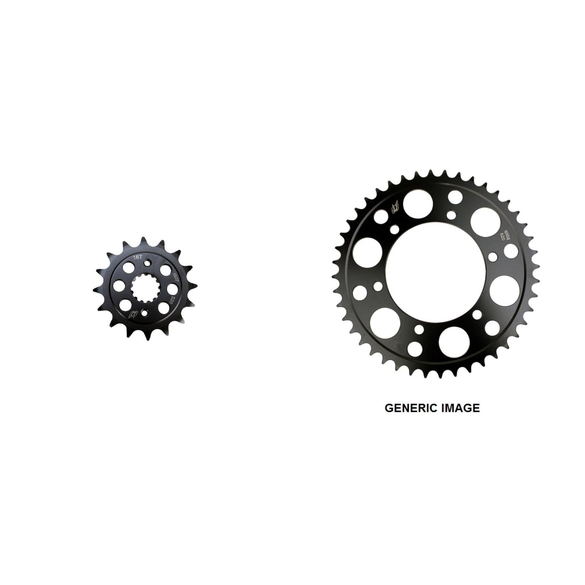 DRIVEN 520 Front & Rear Steel Sprocket Kit for Street SUZUKI GSX-R600 2011-2016