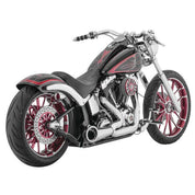 Freedom Performance Turnout 2 Into 1 Exhaust Chrome With Black Tip HD00525