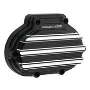 Arlen Ness 10 Gauge Gloss Black Transmission Side Cover Harley 07-16 Twin Cam
