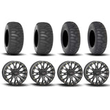 Ruedas System 3 SB-4 Beadlock de 15" en negro mate y neumáticos SS360 para arena/nieve [32x10-15], [32x12-15]