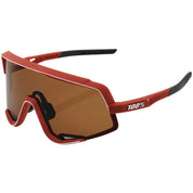 100% Glendale Sunglasses Soft Tact Bordeaux Burgandy with Bronze Lens - 61033-326-73