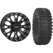 Set of 2 Mounted Wheel and Tire Kit Wheel: 15x7 6+1 4/156 Tire: 33x10-15 8 Ply