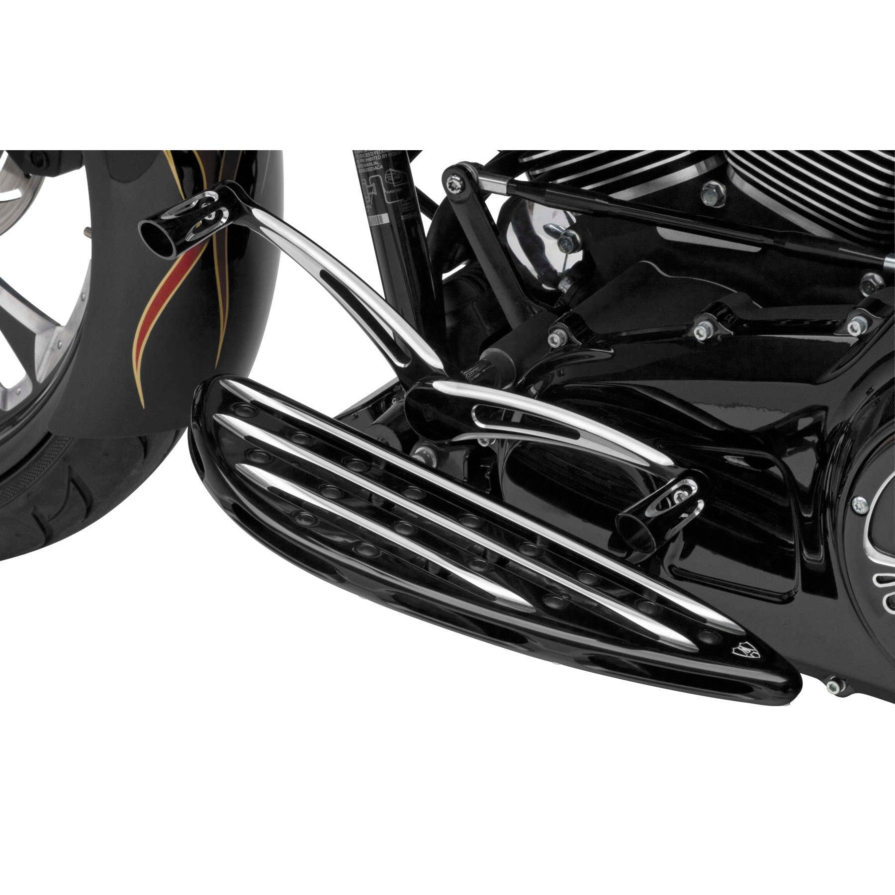 Harley FLHX Street Glide 06-14Deep Cut Heel/Toe Shifter w/Pegs Black Arlen Ness