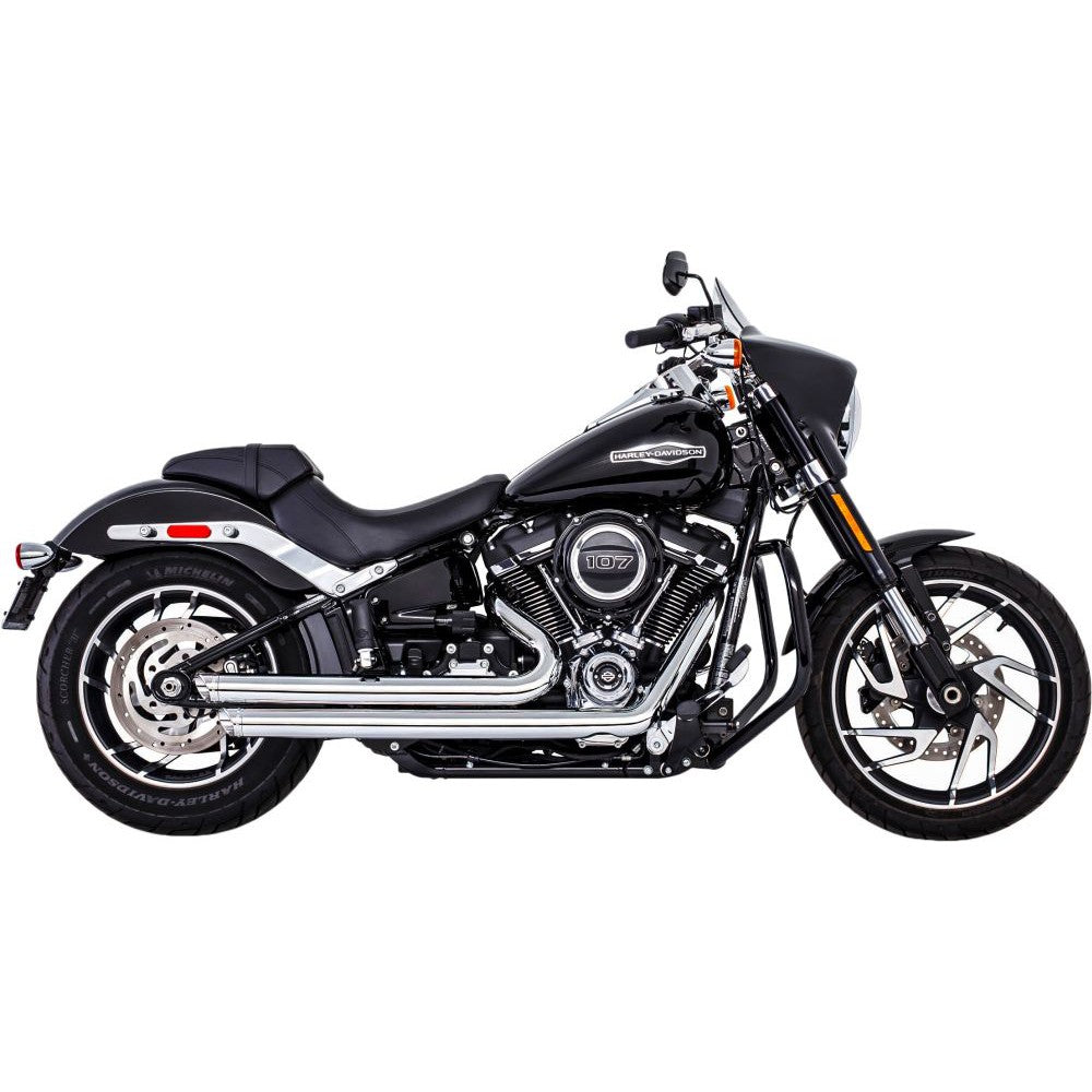 Freedom Performance Independence Slash Cut System Exhaust Chrome With Chrome Tip HD00741