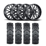Rines ITP Hurricane de 18" en negro mate y neumáticos Cryptid [34x10-18]