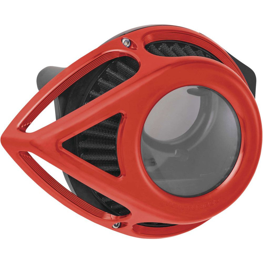 Arlen Ness Clear Tear Sucker Red Air Cleaner 18-904