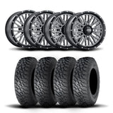 ITP Momentum 15" Machined Black Wheels And Tenacity Tires [32x10R-15]