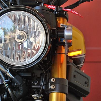 New Rage Cycles LED Replacement Turn Signals Front Black - XSR-FS