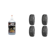 Set of 4 ATV QUADBOSS Tires (QBT672 26x9R-12 Front, 26x12R-12 Rear) with Sealant