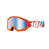 100% Gen1 Strata Goggles Orange with Blue Lens - 50410-006-02
