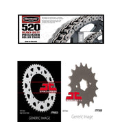 520H Heavy-Duty Chain,Front & Rear Sprocket Kit YAMAHA YFZ350 Banshee 1989-2006