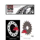Kit de cadena resistente 520H, piñón delantero y trasero para Yamaha YFZ350 Banshee (1989-2006)